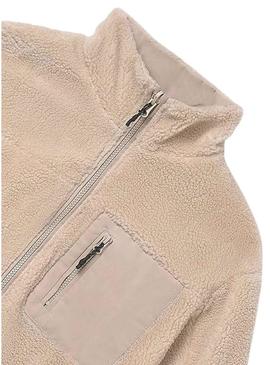 Casaco reversível Mayoral bege para menina.