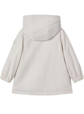 Casaco impermeável bege para menina Mayoral