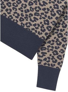 Camisola Mayoral de leopardo para menina.