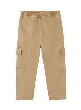 Calça cargo Mayoral em camelo unissex.