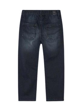 Calça jeans Mayoral jogger preta para menino