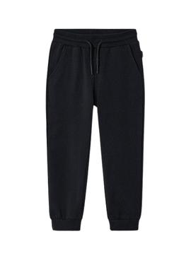 Calça Mayoral esportiva básica preta para menino.