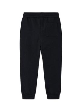 Calça Mayoral esportiva básica preta para menino.