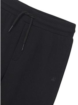 Calça esportiva básica preta da Mayoral para menino.