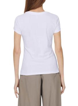 Camiseta Only Vibe branca para mulher.