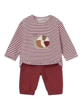 Conjunto de 4 peças caracol Mayoral para bebê.