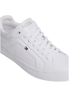 Sapatilhas Tommy Hilfiger Icon branco para mulher.