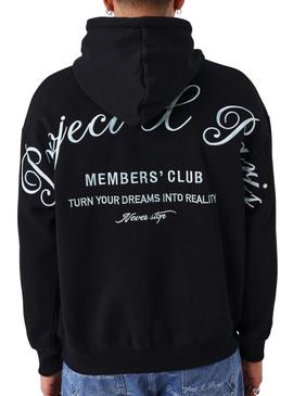 Moletom Project x Paris Member's Club preto para homem.