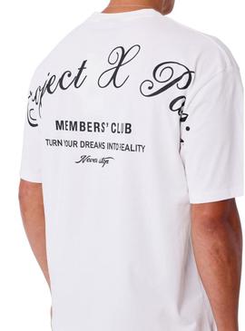 Camisa Project x Paris Member's Club branca para homem.