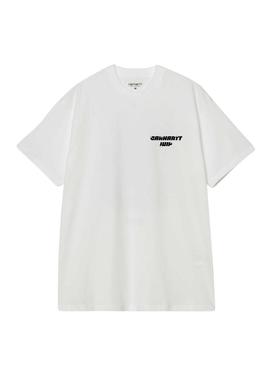 Camiseta Carhartt Wiptopia branca para homem.