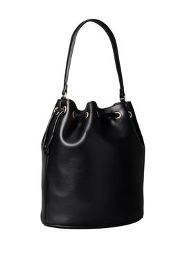 Bolsa Calvin Klein Jeans Bucket monograma preto para mulher