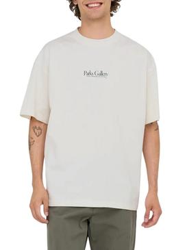 Camiseta Only and Sons Parker bege para homens.