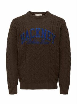 Camisola Only and Sons Mack marrom para homem