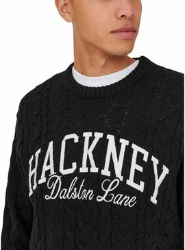 Camisola Only and Sons Mack preta para homem.