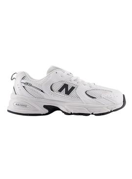 Sapatilhas New Balance kids 530 branco e preto