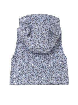 Conjunto de moletom Mayoral com colete estampado azul bebê