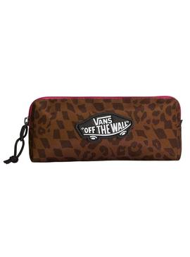 Estojo Vans Old Skool leopardo para crianças.