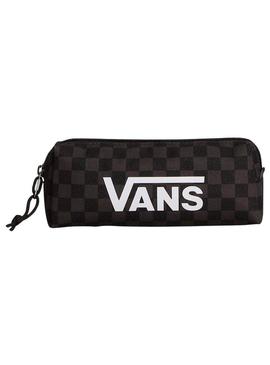 Esto: Estojo Vans Old Skool xadrez preto para crianças