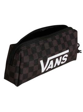 Esto: Estojo Vans Old Skool xadrez preto para crianças