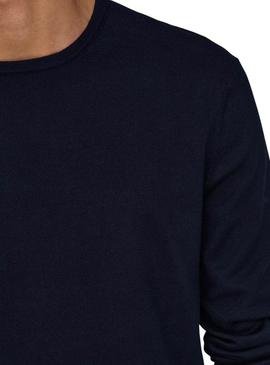 Jersey Only and Sons Wyler azul marino para homem.