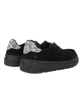 Sapatos Walkin Pitas Lyon preto para mulher.