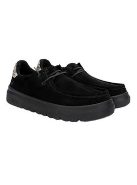 Sapatos Walkin Pitas Lyon preto para mulher.