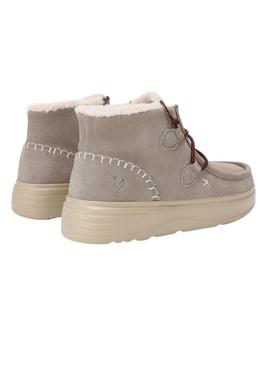 Botas Walkin Pitas Sydney bege para mulher.