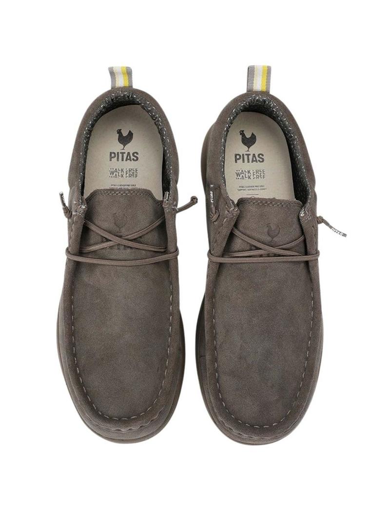 Sapatos Walkin Pitas Texas cinza para homem.