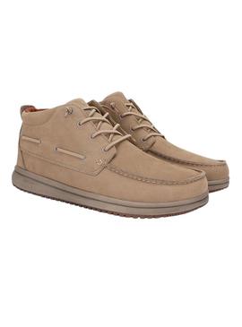 Botas Walkin Pitas Timor bege para homem.