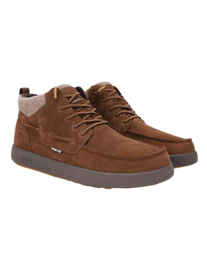 Botas Walkin Pitas Kent marrom para homem.