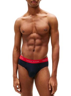 Conjunto Slip Tommy Hilfiger azul marinho para homem