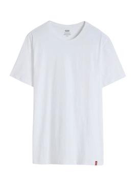 Conjunto de camisetas Levis branca e cinza para homem.