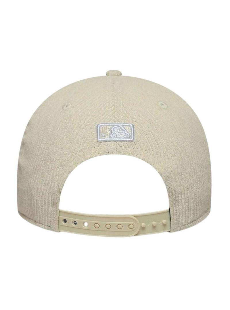 Boné New Era Cord bege LA para mulher.