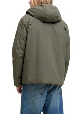 Jaqueta Jack and Jones Brook reversível verde para homem.
