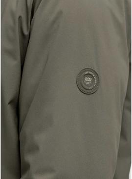 Jaqueta Jack and Jones Brook reversível verde para homem.