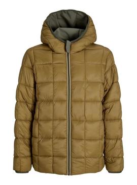 Jaqueta Jack and Jones Brook reversível verde para homem.