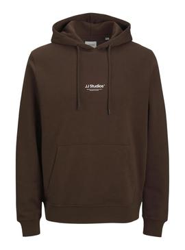 Moletom Jack and Jones Soho marrom para homem.