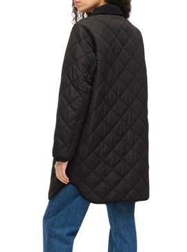 Parka Vila Viquila preta para mulher