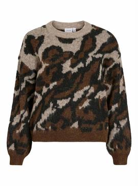 Camisola estampada de animal Vila Viloma para mulher