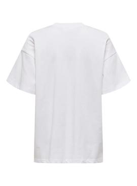 Camiseta Only Vivvi branca para mulher