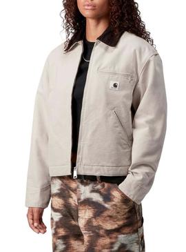 Casaco Carhartt Detroit bege para mulher