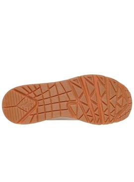 Tênis Skechers Uno Shimmer rosa para mulher.