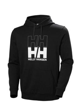 Moletom Helly Hansen com logo preto para homem.