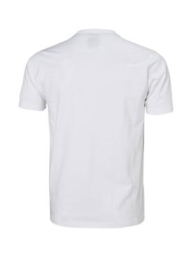 Camisa Helly Hansen Box branca para homem.