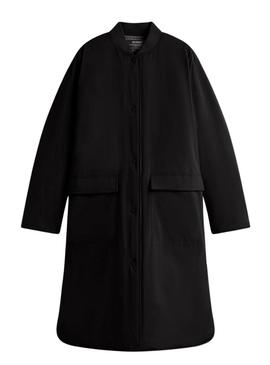 Casaco Ecoalf Tiago reversível preto para mulher.
