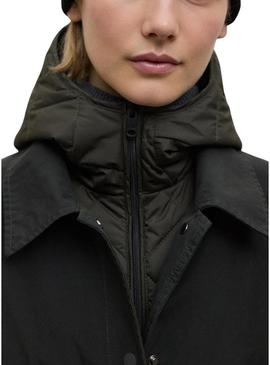 Casaco Ecoalf Hyden de duas peças verde para mulher