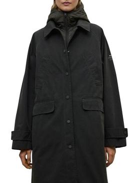 Casaco Ecoalf Hyden de duas peças verde para mulher