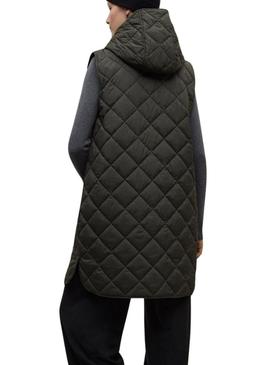 Casaco Ecoalf Hyden de duas peças verde para mulher