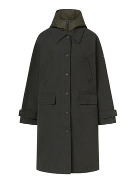 Casaco Ecoalf Hyden de duas peças verde para mulher