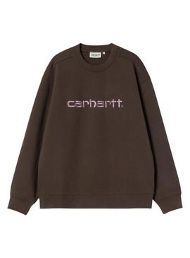 Moletom Carhartt Script marrom para mulher